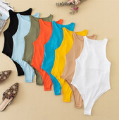 Új szexi divat sport pulóver test ruha Női alkalmi karcsú strand Jumpsuit Body szolid márka öltöny ruhák ruházat macskakosztüm felső