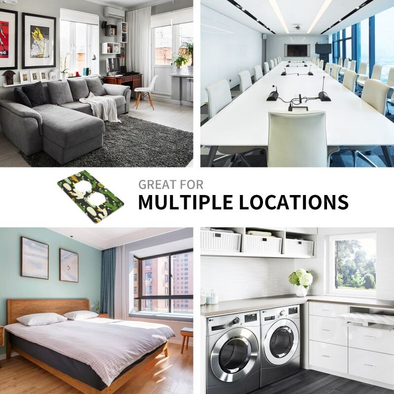 Animacinių filmų kaktuso sieninis skydas, jungiklis, plokštės dangčio dekoras