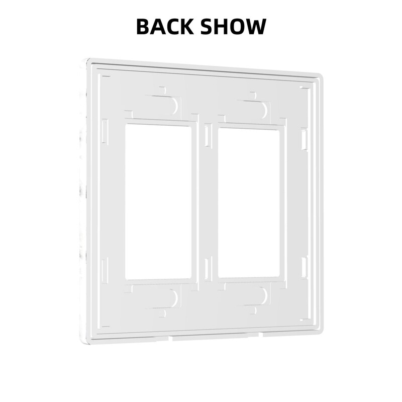 Τύπος χωρίς βίδα Μαρμάρινο μοτίβο Φωτιστικό Διπλό Πίνακας Διακόπτη Εναλλαγή Κάλυμμα πίνακα τοίχου Ηλεκτρικός διακόπτης Πίνακας Διακόσμηση δωματίου Υπνοδωμάτιο