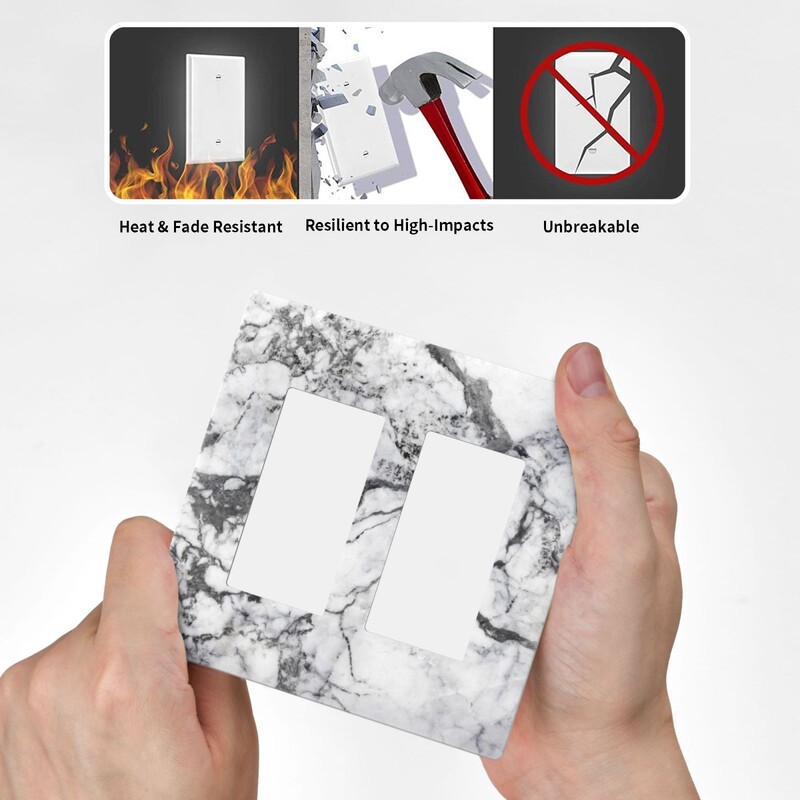 Τύπος χωρίς βίδα Μαρμάρινο μοτίβο Φωτιστικό Διπλό Πίνακας Διακόπτη Εναλλαγή Κάλυμμα πίνακα τοίχου Ηλεκτρικός διακόπτης Πίνακας Διακόσμηση δωματίου Υπνοδωμάτιο