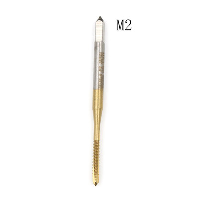 M2/M2.5/M3/M3.5/M4/M5/M6/M8 Mașină de titan HSS cu vârf spiralat robinet cu robinet din dreapta de găurit filet robinet cu mâner