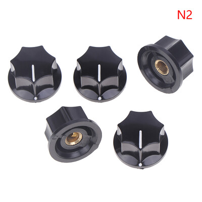 5 tk bakeliidi nupp MF-B01 MF-B02 MF-B03 kuusnurkne potentsiomeetri riba lüliti korgi sisemine auk 6 mm potentsiomeetri nupud