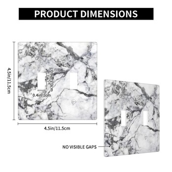 Marble Texture Print Διπλό Εναλλαγή Φωτιστικού Κάλυμμα Πλάκα τοίχου για Υπνοδωμάτιο Μπάνιο Σαλόνι Κουζίνας Διακοσμητικό πάνελ