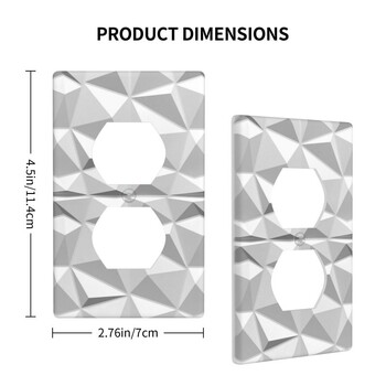 Μοτίβο εκτύπωσης διπλής όψης πρίζα διακοσμητικά πάνελ τοίχου Διακόπτης φωτός Κάλυμμα πλάκας Διακόσμηση εξόδου Κάλυμμα πλάκας τοίχου για διακοσμητικό σπιτιού