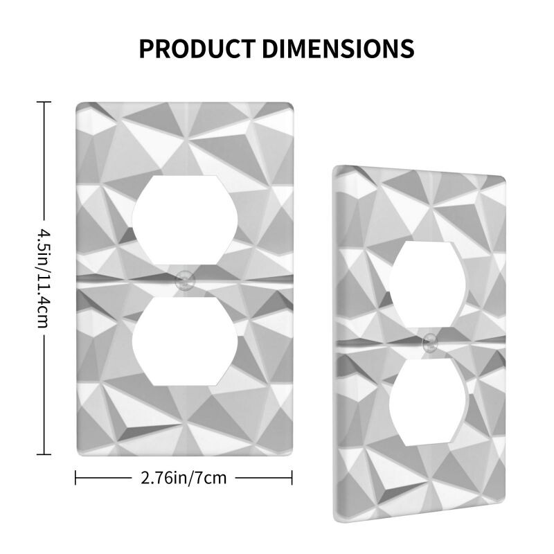 Model imprimat priză duplex panouri decorative de perete pentru comutator de lumină capac placă Decor Priză capac placa de perete pentru casa decorativă