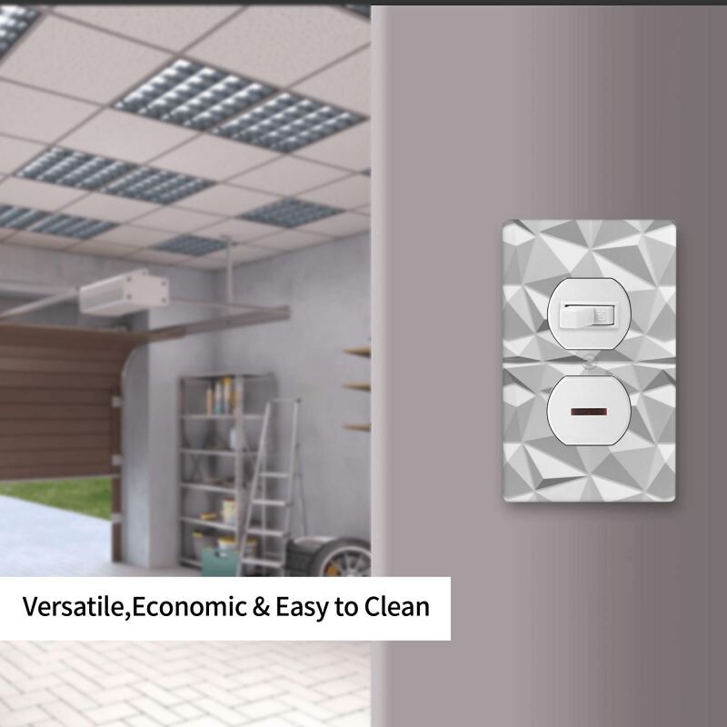 Model imprimat priză duplex panouri decorative de perete pentru comutator de lumină capac placă Decor Priză capac placa de perete pentru casa decorativă