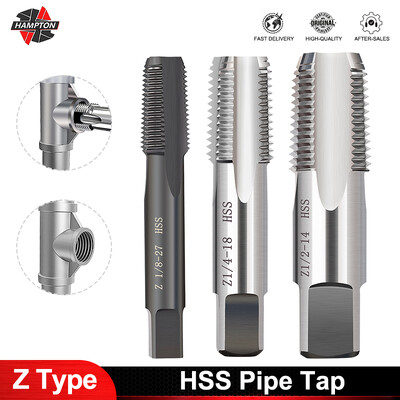 Tap HSS Pipe Tap Z 1/8 1/4 3/8 1/2 Screw Thread Tap Drill for Weiled Thread Repair Hand Threading Tapping Tools