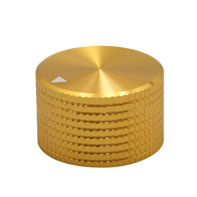 Alumiiniumist pöörlev elektrooniline potentsiomeetri nupp 6 mm läbimõõduga võlli helitugevuse reguleerimise helilüliti nupp 25 x 15,5 mm