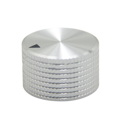 Alumiiniumist pöörlev elektrooniline potentsiomeetri nupp 6 mm läbimõõduga võlli helitugevuse reguleerimise helilüliti nupp 25 x 15,5 mm