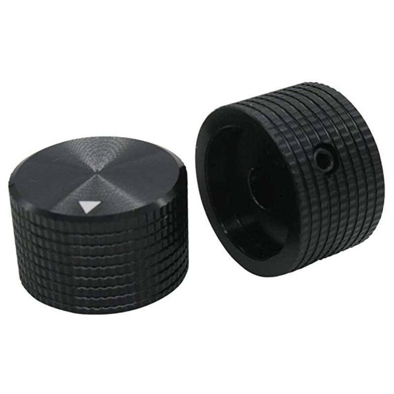 Alumiiniumist pöörlev elektrooniline potentsiomeetri nupp 6 mm läbimõõduga võlli helitugevuse reguleerimise helilüliti nupp 25 x 15,5 mm