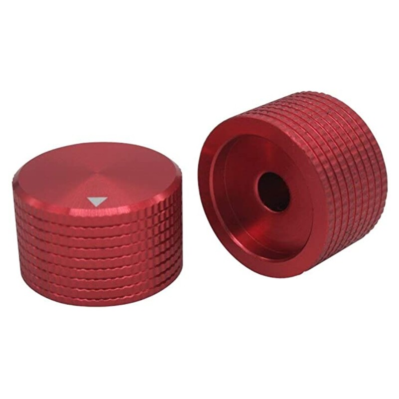 Alumiiniumist pöörlev elektrooniline potentsiomeetri nupp 6 mm läbimõõduga võlli helitugevuse reguleerimise helilüliti nupp 25 x 15,5 mm