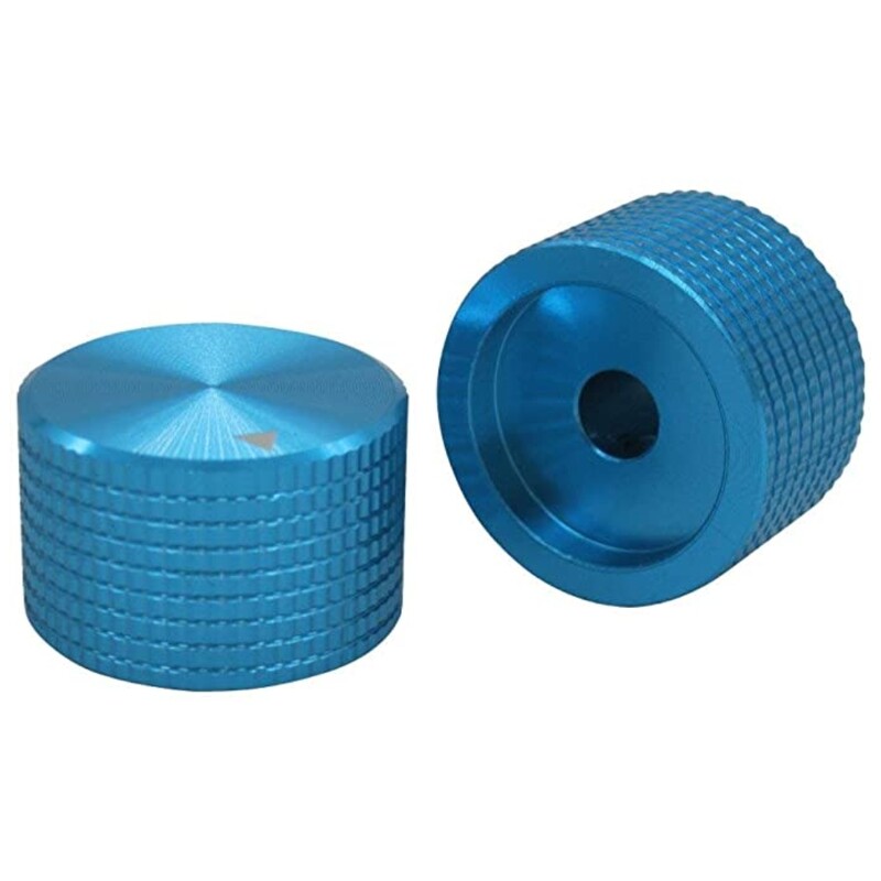 Alumiiniumist pöörlev elektrooniline potentsiomeetri nupp 6 mm läbimõõduga võlli helitugevuse reguleerimise helilüliti nupp 25 x 15,5 mm