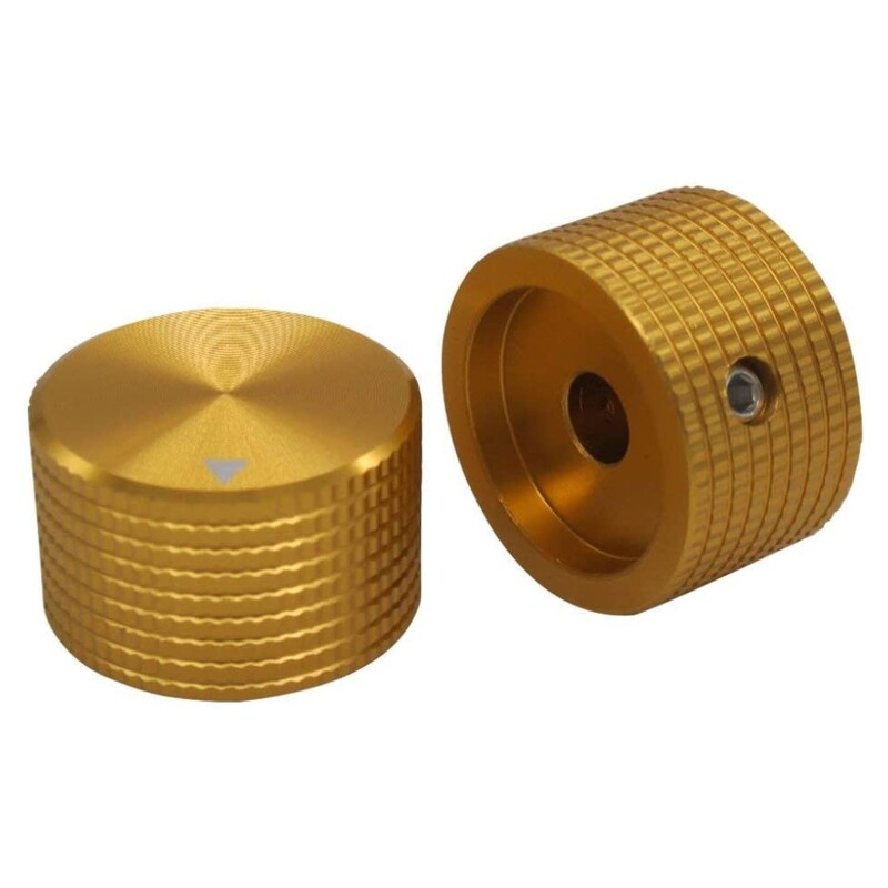 Alumiiniumist pöörlev elektrooniline potentsiomeetri nupp 6 mm läbimõõduga võlli helitugevuse reguleerimise helilüliti nupp 25 x 15,5 mm