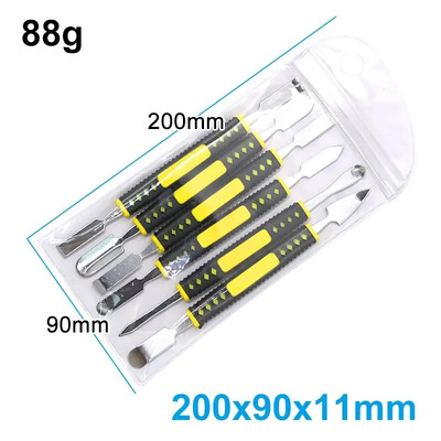 Rūdīts nags ar dubultgalvu, izjaukšanas stienis, 6-in-1, akumulatora ekrāna rāmis, plakans iesmidzināšanas sliedes veidņu labošanas rīks