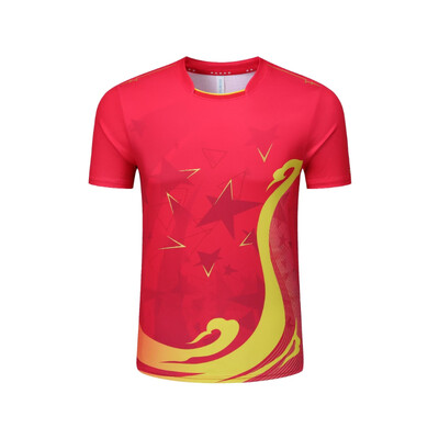 Majica za badminton Muškarci Žene Odjeća za stolni tenis Dječje dječake Kratkih rukava Golf Ping Pong Poliesterski dres 2023 Novi stil majica s printom