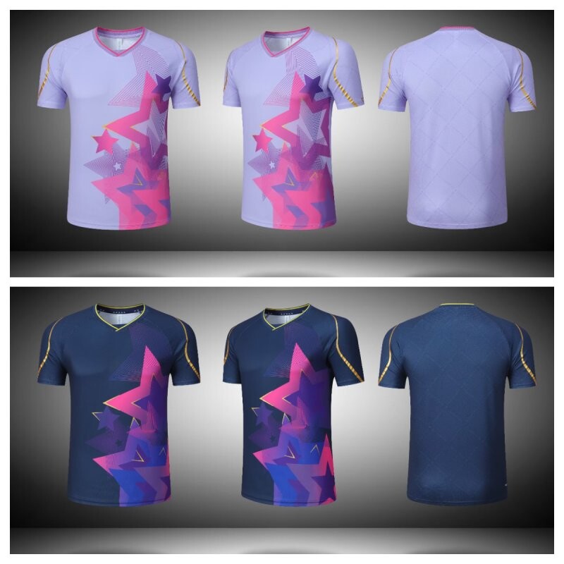 Majica za badminton Muškarci Žene Odjeća za stolni tenis Dječje dječake Kratkih rukava Golf Ping Pong Poliesterski dres 2023 Novi stil majica s printom