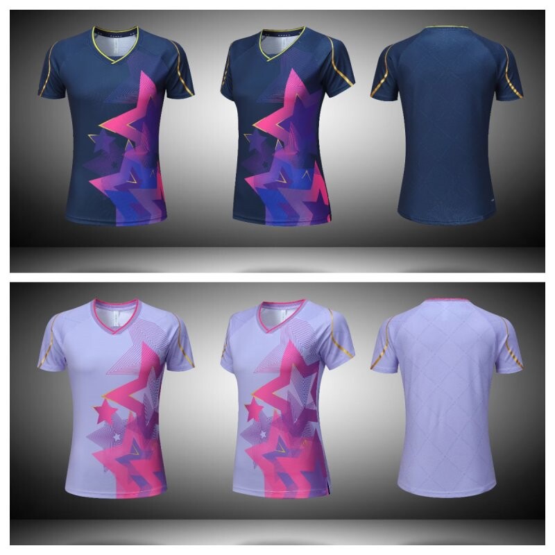 Majica za badminton Muškarci Žene Odjeća za stolni tenis Dječje dječake Kratkih rukava Golf Ping Pong Poliesterski dres 2023 Novi stil majica s printom