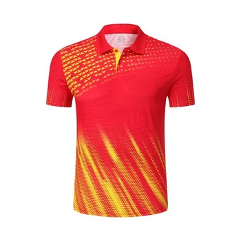 2024 New Polo Badminton Shirt Men Women Short Sleeve Golf Ping Pong Polyester Shirt Семейна лятна бадминтон волейболна фланелка