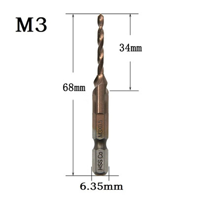 Metalo apdirbimo srieginis grąžtas šešiakampis sraigtas šešiakampis kotas M6x1 M8x1,25 mašinos sudėtinis srieginis srieginis grąžtas sriegio antgalio varžtas