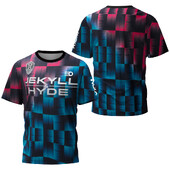 Ανδρικό μπλουζάκι πινγκ πονγκ υψηλών επιδόσεων Neon City, καλοκαιρινό μπλουζάκι μπάντμιντον, ανδρικό top club πινγκ πονγκ με κοντό μανίκι