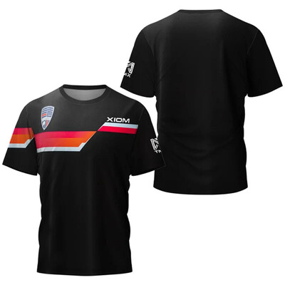 Tricou pentru tenis de masă cu dungi înalte pentru bărbați, tricou pentru tenis de vară pentru bărbați, pentru badminton, top, club de tenis de masă, cu mânecă scurtă