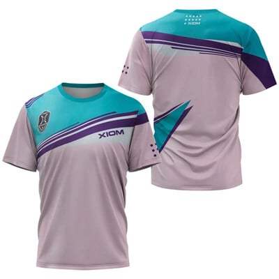 Tricou pentru tenis de masă cu dungi înalte pentru bărbați, tricou pentru tenis de vară pentru bărbați, pentru badminton, top, club de tenis de masă, cu mânecă scurtă