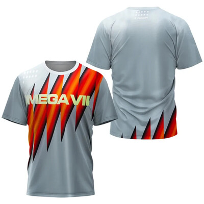 Tricou pentru tenis de masă cu dungi înalte pentru bărbați, tricou pentru tenis de vară pentru bărbați, pentru badminton, top, club de tenis de masă, cu mânecă scurtă