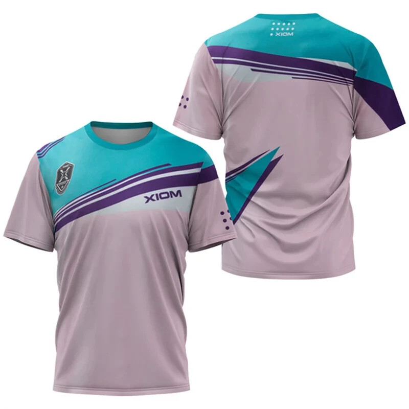 Tricou pentru tenis de masă cu dungi înalte pentru bărbați, tricou pentru tenis de vară pentru bărbați, pentru badminton, top, club de tenis de masă, cu mânecă scurtă