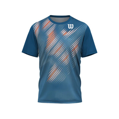 Vīriešu sporta T krekls badmintona galda teniss āra skrējienam Fitness īsām piedurknēm lielizmēra topi Vasaras ikdienišķa O veida kakla ātri nožūstoša T-krekls