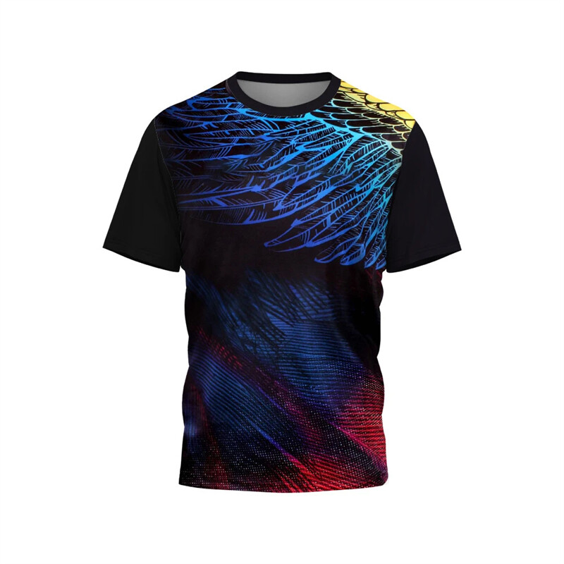 Vicces graffiti nyakkendőfesték Harajuku férfi póló tollaslabda asztalitenisz sportruházat edzőtermi felsők divatos rövid ujjú túlméretezett pólók