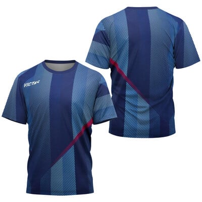 Férfi póló 3D Asztalitenisz Nyomtatás Pólók Nyári Tenisz Tollaslabda Póló Kocogó és Fitnesz Klub Quick Dry rövid ujjú felsők