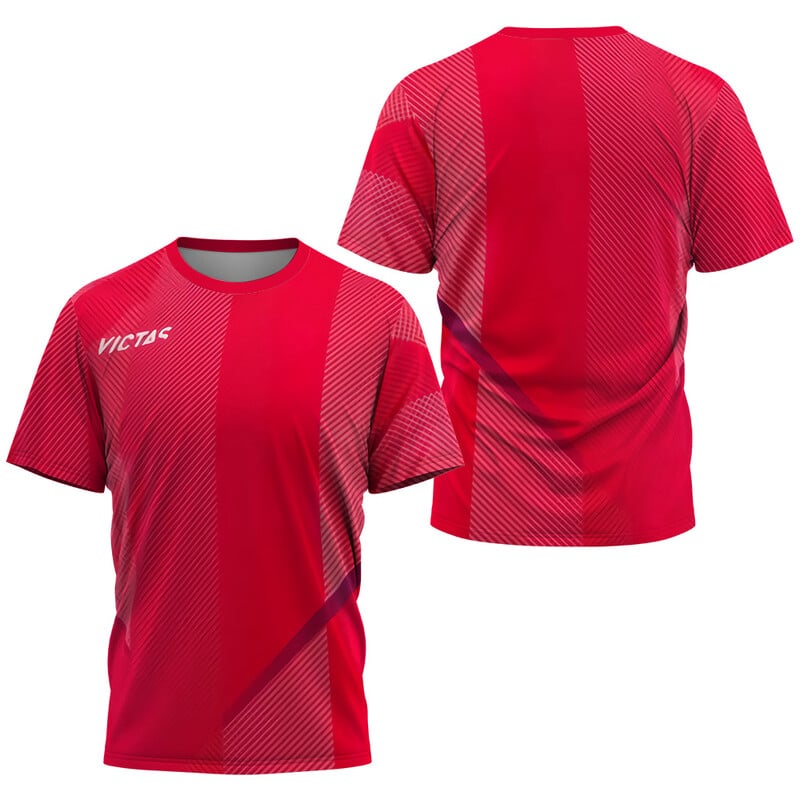 Férfi póló 3D Asztalitenisz Nyomtatás Pólók Nyári Tenisz Tollaslabda Póló Kocogó és Fitnesz Klub Quick Dry rövid ujjú felsők