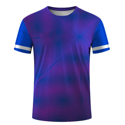 Vânzări fierbinți la modă, sport, alergare, tenis de masă, haine de antrenament imprimate 3D pentru bărbați și femei, ocazional, cu gât rotund, cu mânecă scurtă.