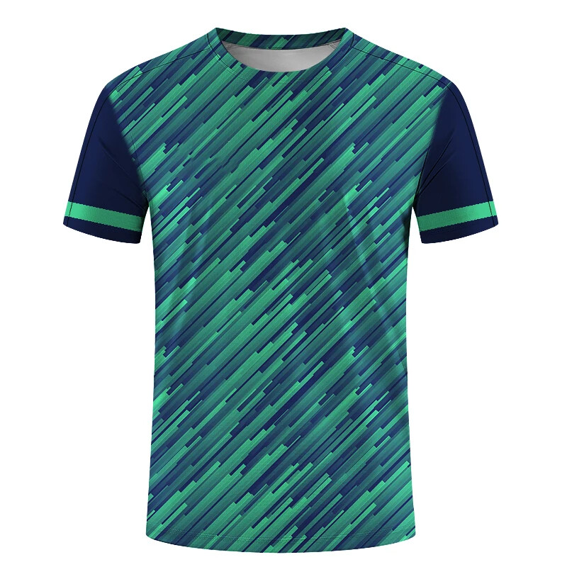 Vânzări fierbinți la modă, sport, alergare, tenis de masă, haine de antrenament imprimate 3D pentru bărbați și femei, ocazional, cu gât rotund, cu mânecă scurtă.