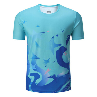 Επαγγελματίες γυναικείες μπλούζες τένις μπάντμιντον Ανδρικά μπλουζάκια πινγκ πονγκ τρισδιάστατη εκτύπωση Τζέρσεϊ για αγόρια για τρέξιμο πολυεστέρα γιόγκα γυμναστικής