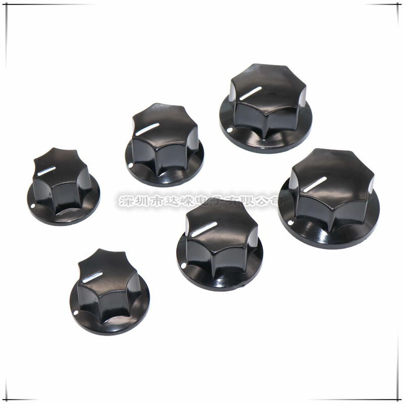 5TK B01/02/03 bakeliidist nupu kork Potentsiomeetri nupp Elektroonilise instrumendi lüliti kork Vasesüdamiku ümmargune auk Sisemine auk 6 mm