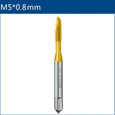 Závitník M2-M12 HSS s hrotom obsahujúcim kobalt, mechanický závitník, vŕtacie nástroje z nehrdzavejúcej ocele, špeciálne titánované závitovanie.