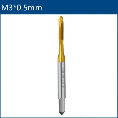 Závitník M2-M12 HSS s hrotom obsahujúcim kobalt, mechanický závitník, vŕtacie nástroje z nehrdzavejúcej ocele, špeciálne titánované závitovanie.