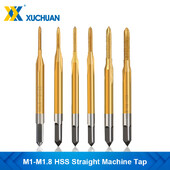 Filet HSS M1 M1.2 M1.4 M 1.6 M1.7 M1.8 Robinet cu șurub Înveliș cu titan Metal Orificiu șurub Burghiu Burghiu cu robinet Burghiu