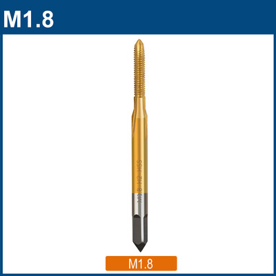 Filet HSS M1 M1.2 M1.4 M 1.6 M1.7 M1.8 Robinet cu șurub Înveliș cu titan Metal Orificiu șurub Burghiu Burghiu cu robinet Burghiu