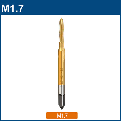 Filet HSS M1 M1.2 M1.4 M 1.6 M1.7 M1.8 Robinet cu șurub Înveliș cu titan Metal Orificiu șurub Burghiu Burghiu cu robinet Burghiu