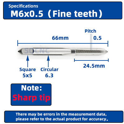 RIGTIP HSS cu tijă lungă, canelut drept, robinet cu șurub, gaură adâncă, filet, robinet metric, pentru unelte de prelucrare a metalelor M3-M52