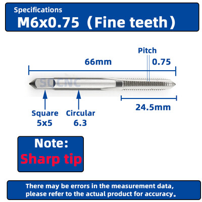 RIGTIP HSS cu tijă lungă, canelut drept, robinet cu șurub, gaură adâncă, filet, robinet metric, pentru unelte de prelucrare a metalelor M3-M52