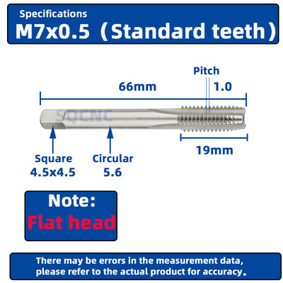 RIGTIP HSS cu tijă lungă, canelut drept, robinet cu șurub, gaură adâncă, filet, robinet metric, pentru unelte de prelucrare a metalelor M3-M52