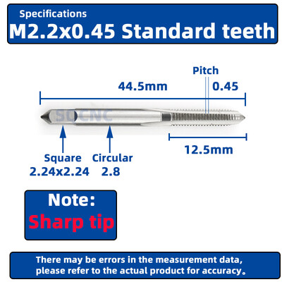RIGTIP HSS cu tijă lungă, canelut drept, robinet cu șurub, gaură adâncă, filet, robinet metric, pentru unelte de prelucrare a metalelor M3-M52