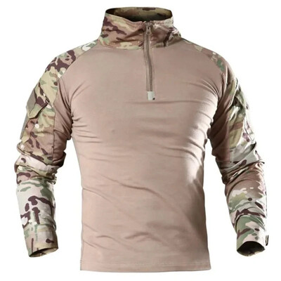 Taktické turistické tričko, poľovnícka uniforma, oblečenie Tatico Tops, airsoftové multicam maskovacie poľovnícke rybárske oblečenie pre mužov
