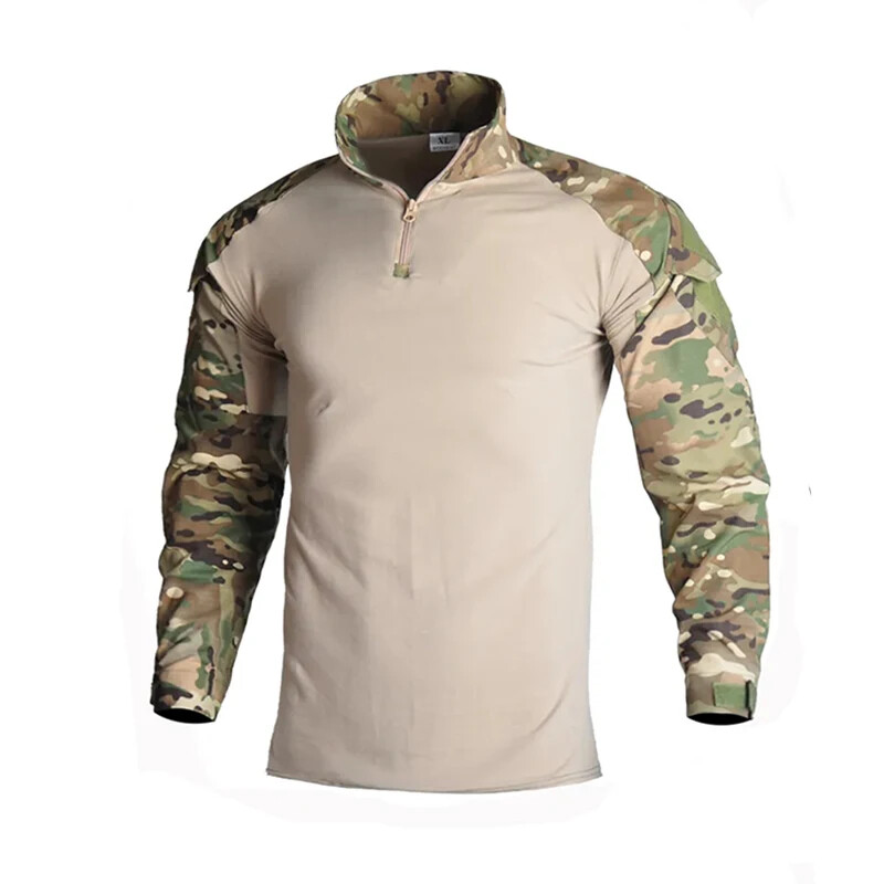 Taktické turistické tričko, poľovnícka uniforma, oblečenie Tatico Tops, airsoftové multicam maskovacie poľovnícke rybárske oblečenie pre mužov