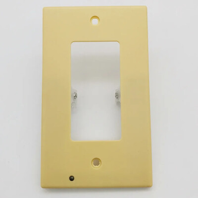 Elektriline pistikupesa seinaplaat LED-öötulede lülitiga ühepooluseliste kahepoolsete pistikupesade jaoks Lülitab automaatse sisselülitamise väljalülitusanduri