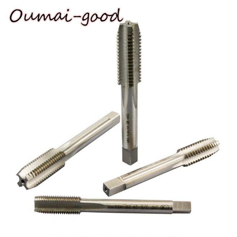 1 vnt. Britų srieginiai srieginiai srieginiai sriegiai HSS didelio kietumo sriegimo įrankiai Metaliniai srieginiai sriegikliai 1/8 5/32 3/16 1/4 5/16 3/8 1/2