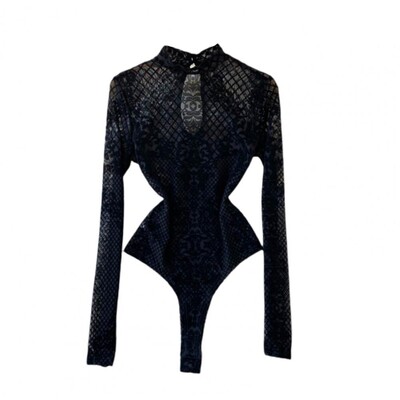 Body chic, elegant, vintage, cu decupaje, pentru femei, pentru femei, cu decupaje, fără spate, pentru dormit